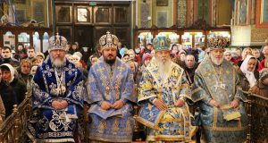 В праздник Озерянской иконы Божией Матери в Харькове состоялось соборное архиерейское богослужение