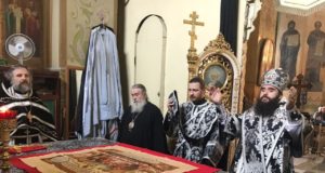 Епископ Петропавловский Андрей совершил Литургию Преждеосвященных Даров