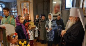 В день памяти прп. Илариона Великого митрополит Ириней посетил поселок городского типа Иларионово Синельниковского района
