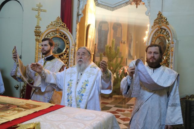 Митрополит Ириней возглавил Божественную литургию в праздник Рождества Христова 2020 года